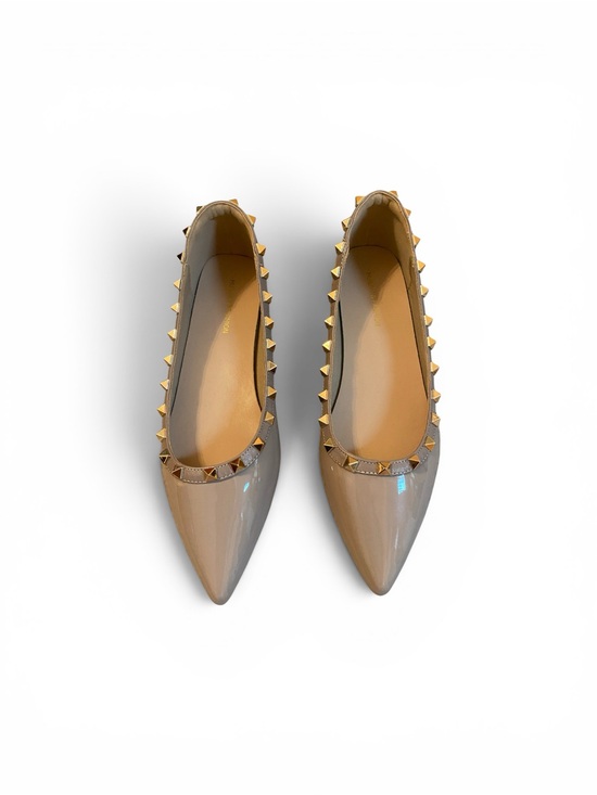 Huiliya & Fashion Shoes - Huiliya & Fashion Women's
Shoes, Nude with Gold Studs Size 40, US 9